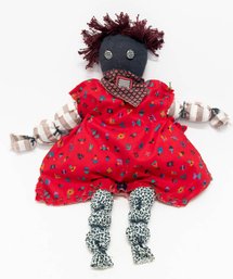 Americana Handmade Southwest Dress Folk Art Doll