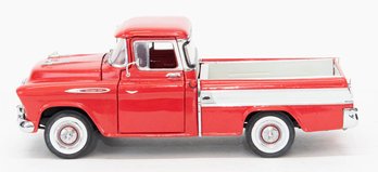 1994 Danbury Mint 1957 Red Chevy Cameo Carrier Pickup Die Cast With Case And COT