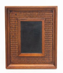 9x11 Wood And Rattan Photo Frame New In Box (Suggested Retail $5.75)