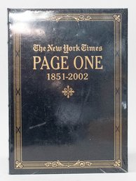 The New York Times Page One From 1851-2002 Book (shrink Wrapped)