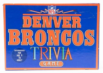 1985 Denver Broncos Trivia Game