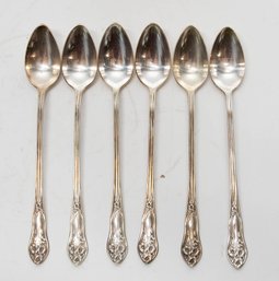 Antique Fairfield Silver Plate Long Iced Tea Spoons (6)