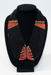 Native Indian Naga Woven Beaded Necklace