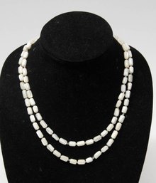 Opalescent Shell Beaded Necklace
