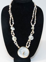 13' Opalescent Shell Necklace