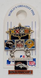 Denver Broncos Vs. Green Bay Packers Super Bowl XXXII Champions Pin