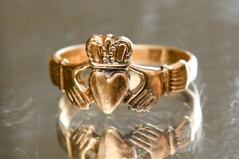 14K Traditional Claddagh Ring