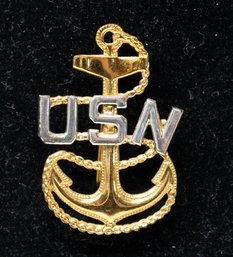 USN Navy Anchor Lapel Pin