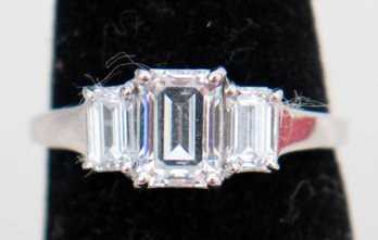 Cubic Zirconia Sterling Silver Size 7