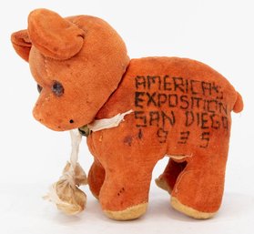 1935 America's Exposition San Diego Stuffed Bear Souvenir