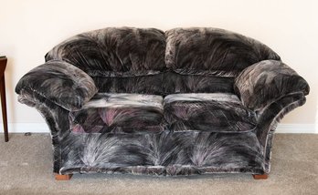 1980s Style Black Frosted Lane Loveseat (Alternate Pick Up Location In Broomfield)