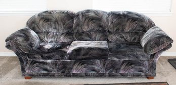 1980s Style Lane Black Frosted Sofa (Alternate Pick Up Location In Broomfield)