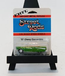 ERTL Street Rods '57 Chevy Convertible Die Cast 1/64 Scale
