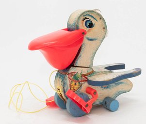 1961 Fisher Price Pull And Pop Pelican