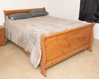 Queen Sized Sleigh Style Bed (Alternate Pick Up Location In Broomfield)