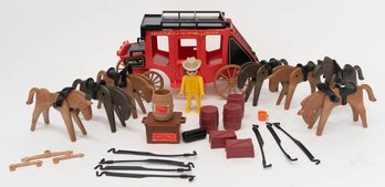 Playmobile Wells Fargo Stage Coach And Horses