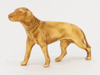Solid Celluloid Hunting Dog Figurine