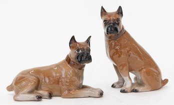1950s Boxer Dog Figurines Japan