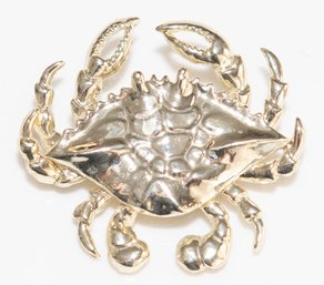 Vintage Gerry's Gold Tone Crab Brooch