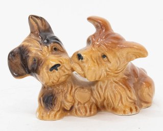 1945-1952 Twin Scottie Terriers Figurine Made In Occupied Japan