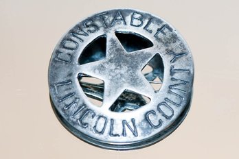 Sterling Lincoln County Constable Badge