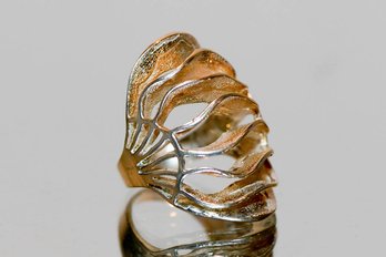 Sterling Silver Ripple Ring