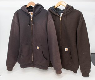 Carhart Workwear Zip Up Hoodies Sizes Large And XL