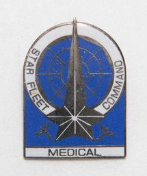 1985 Hollywood Star Fleet Command Medical Pin