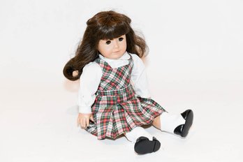 18' 1990s Pleasant Company American Girl Doll Plaid Dress