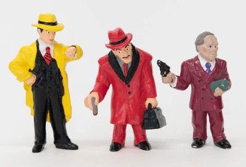 1990 Dick Tracy, Prune Face And Big Boy Caprice PVC Figures 4'