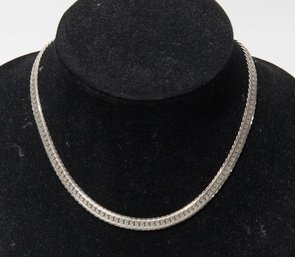 16' Layered Silver Tone Chain Necklace 24.58g