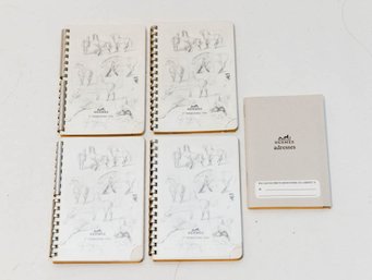 1996 Hermes Etched Horses Trimester And Address Books