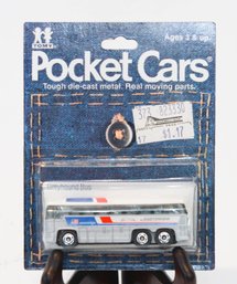 1982 Tomy Pocket Cars Greyhound Bus