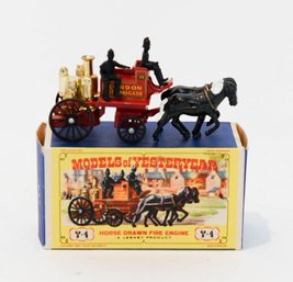 Lesney Models Of Yesteryear Y-4 Horse Drawn Fire Engine