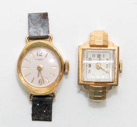 Ladies Art Deco Hyde Park And Timex Watch Faces