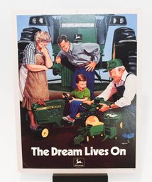 John Deere The Dream Lives On Advertising Cardboard Poster 15'x11.5' Double Sided