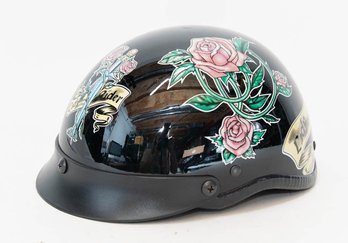 Lady Rider Roses 1/2 Helmet Size Medium