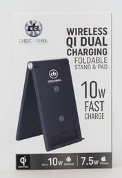 Decibel Wireless Qi Dual Charging Foldable Stand & Pad NIB