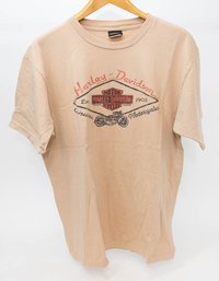 Harley Davidson Tan Van Nuys California T-shirt Size XL