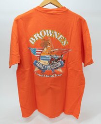 1996 Harley Davidson Browne's Corpus Christi, TX T-shirt Size XL