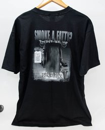 Biker Trash Smoke A Fatty? Twist It Up And Burn It Down T-shirt Size XL