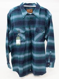 Outdoor Life Men's Blue And Green Brawny Shirt Size XL NWT