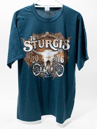 2016 Sturgis 76th Rally Blue T-shirt Size XL New