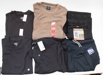 Men's New With Tags Thermals, Pullovers Size XL  Rustler Jeans 34x32 And Jerzees Large Lounge Pants