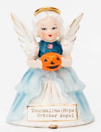SR Japan Tourmaline October Hope Angel Figurine