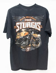 2019 Sturgis 79th Annual Rally Orange Bike T-shirt Size XL