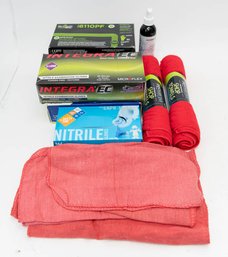 Shop Towels, Rags And Boxes Of Silicone Gloves New