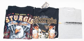 2017 And 2019 Sturgis Helluva Party, Eagle And Chevy Performance T-shirts Size XL New