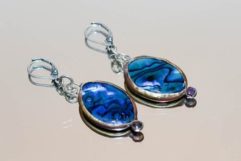 Abalone Shell Drop Earrings