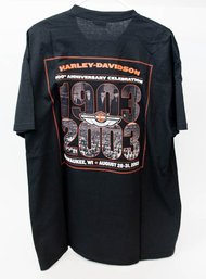 2003 Harley Davidson 100th Anniversary T-shirt Size XL New